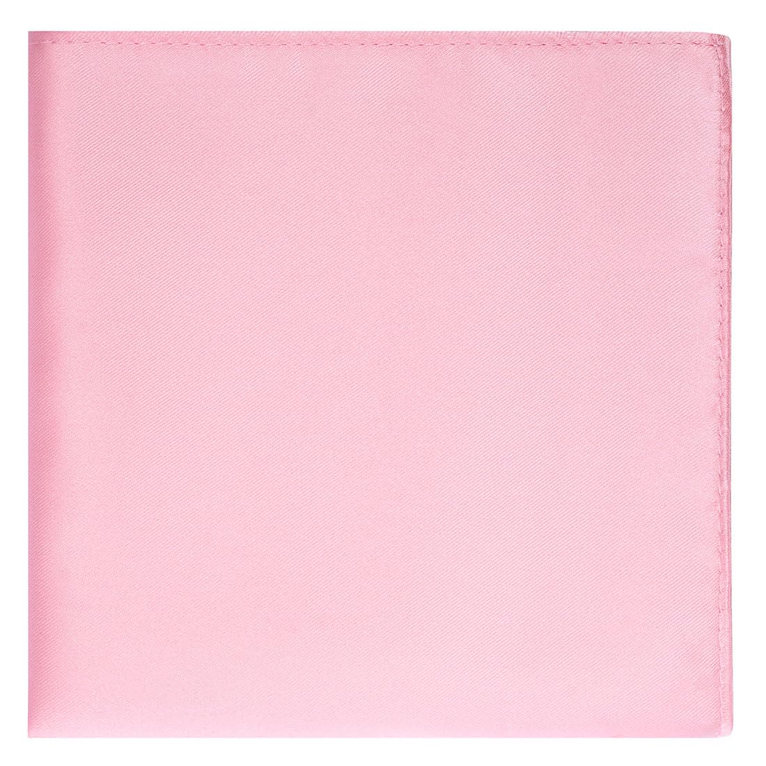 KissTies Rosy Pink Pocket Square Mens Satin Handkerchief + Gift Box