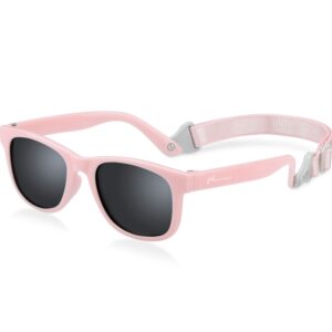 NACUWA Baby Sunglasses - 100% UV Proof Sunglasses for Baby, Toddler, Kids - Ages 0-2 Years - Case and Pouch included