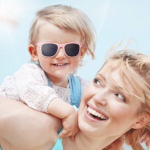 NACUWA Baby Sunglasses - 100% UV Proof Sunglasses for Baby, Toddler, Kids - Ages 0-2 Years - Case and Pouch included