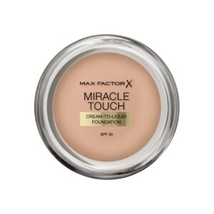 max factor miracle touch skin perfecting foundation spf30 045 warm almond