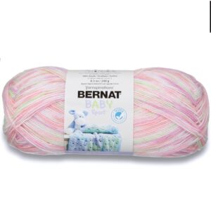 bernat big ball baby sport yarn, tiny tulips