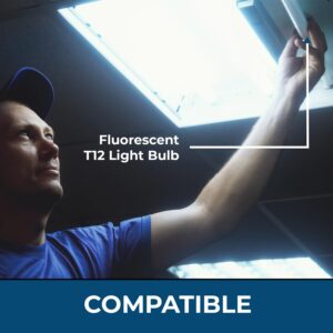 Case of 14 F40T12/SP865 DAYLIGHT Linear Fluorescent 40-Watt T12 6500K Light Bulbs 48"