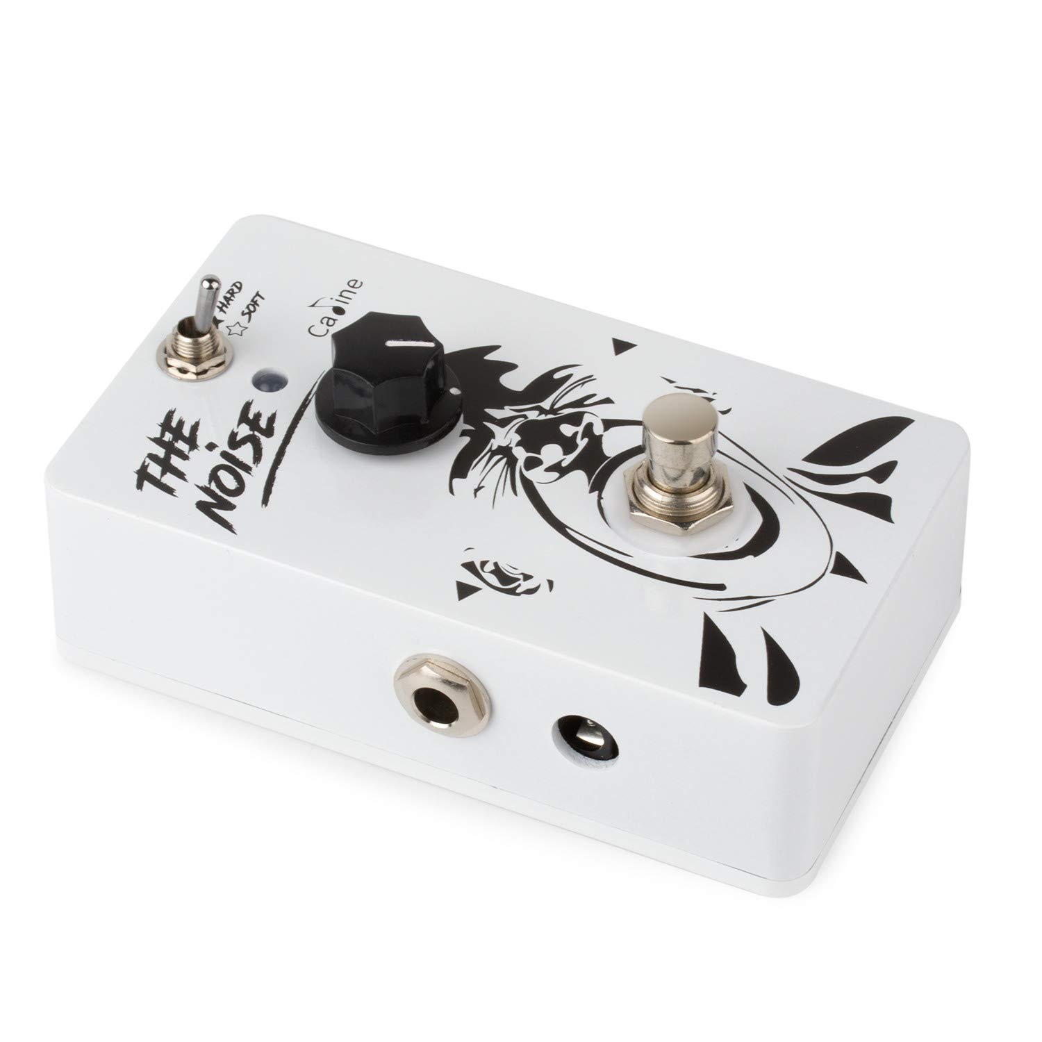 Caline Mini Noise Gate Pedals Electric Guitar The Noise Reduction Effects Pedal True Bypass with Aluminum Alloy Housing White CP-39