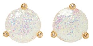 kate spade glitter round opaque earrings