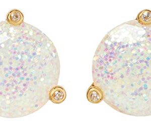 Kate Spade Glitter Round Opaque Earrings