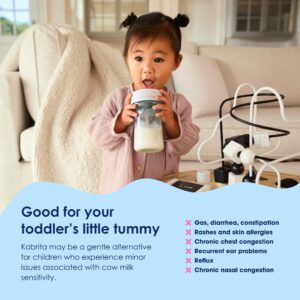 Kabrita Goat Milk Toddler Formula - Easy to Digest Baby Formula 12-24 Months - Contains Vitamin C, D, Iron, DHA, Non-GMO - Gentle on Sensitive Tummies - Formula Supporting Gut Health & Sleep - 14Oz (Pack of 3)