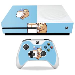 MightySkins Skin Compatible with Microsoft Xbox One S - Good Morning Sloth | Protective, Durable, and Unique Vinyl Decal wrap Cover | Easy to Apply, Remove, and Change Styles | Made in The USA