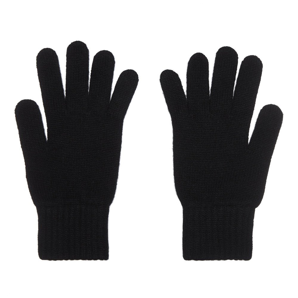 Lona Scott Ladies 100% Cashmere Gloves, Made In Scotland, Black