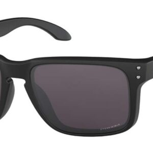 Oakley Holbrook OO9102 9102E8 57M Matte Black/Prizm Grey Square Sunglasses For Men + BUNDLE Accessory Leash + BUNDLE with Designer iWear Eyewear Kit