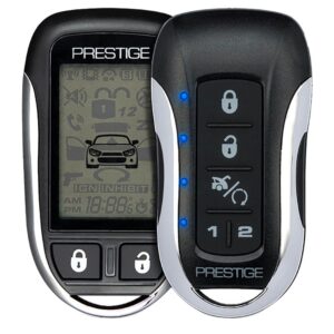 prestige aps997z two-way lcd confirming remote start & alarm 1-mile range