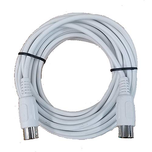 Cable Up CU/MD120/WHI 20' MIDI Male to MIDI Male MIDI Cable (White)