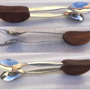 AAR Traditional Irish Percussion Session folk Rosewood Metal Stainless Steel Spoons (Steel&Wood)