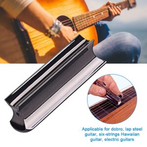 Alnicov Stainless Steel Guitar Slide Tone Bar for Dobro, Lap Steel Guitar, Hawaiian Guitar, Electric Guitar Accessories