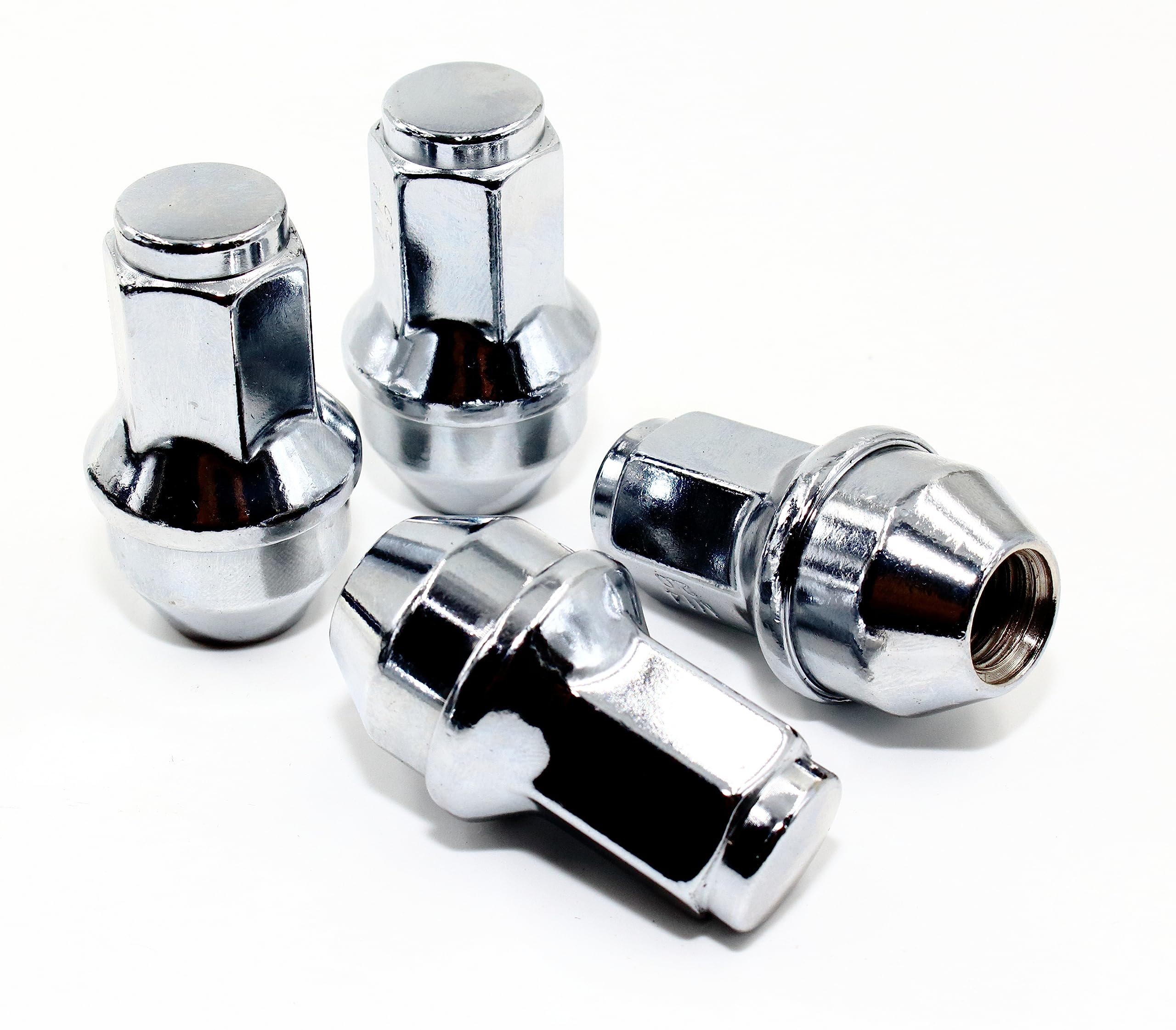 Set of 24 Veritek 14x2.0mm 13/16 Hex 2 Inch Chrome OEM Factory Style Large Acorn Seat Lug Nuts for Ford F-150 Expedition Lincoln Navigator Factory Wheels