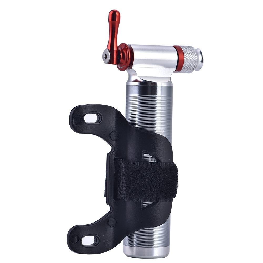 Bike Pump CO2 Inflator, Portable Lightweight Aluminum Alloy Mountain Bike Road Tyre Tube Pump