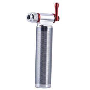 Bike Pump CO2 Inflator, Portable Lightweight Aluminum Alloy Mountain Bike Road Tyre Tube Pump