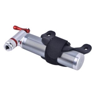 Bike Pump CO2 Inflator, Portable Lightweight Aluminum Alloy Mountain Bike Road Tyre Tube Pump