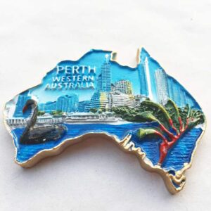 3D Perth Australia Refrigerator Magnet Travel Sticker Souvenirs Home & Kitchen Decoration Australia Fridge Magnet from China