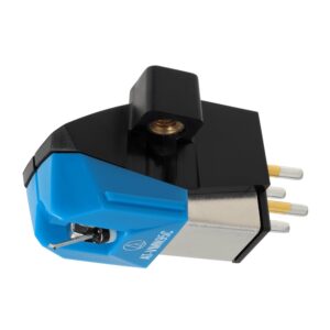 audio-technica at-vm95c dual moving magnet turntable cartridge blue