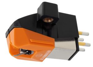 audio-technica at-vm95en dual moving magnet turntable cartridge orange