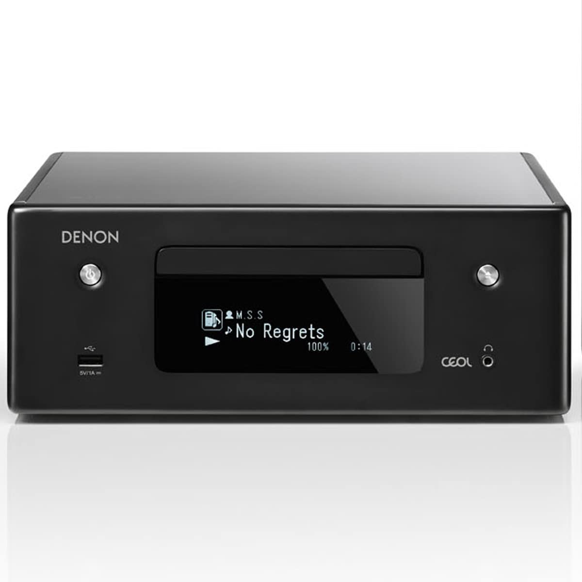 Denon Receiver RCD-N10, Bluetooth Receiver with Integrated CD Player, AM/FM Tuner, & Wi-Fi, for Smaller Rooms and Houses, Amazon Alexa Compatibility, Supports TV & More