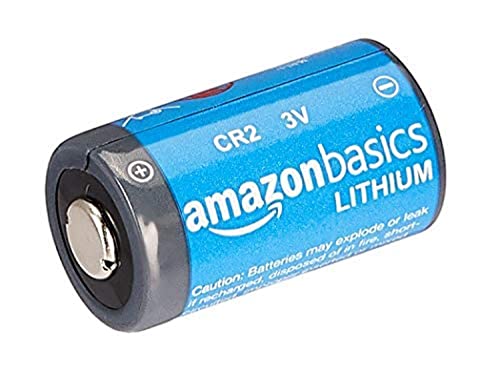 Amazon Basics Non-Rechargeable CR2 Lithium Batteries, 3 Volt, Long Lasting Power, Low Self-Discharge Rate, 12 Count