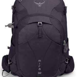 Osprey Mira 32L Women's Hiking Backpack with Hydraulics Reservoir, Celestial Charcoal, One Size