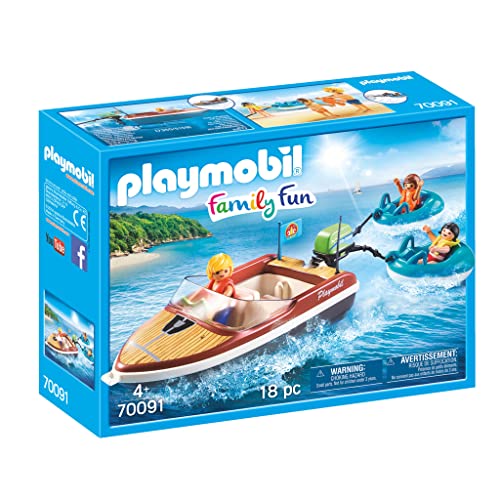 Playmobil Speedboat with Tube Riders Playset