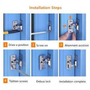 Small 90 degree right angle door lock latch latch bolt lock cam lock door and window push-pull lock rod bolt barn push-pull door lock