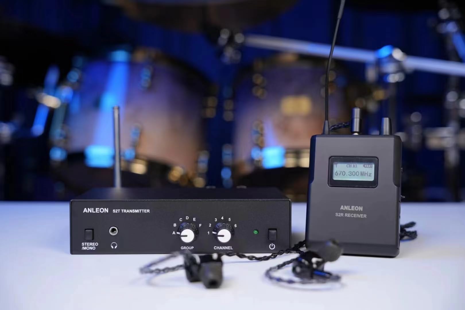 ANLEON S2 Wireless In-ear Monitor System UHF (561-568MHz, Transmitter and Receiver)