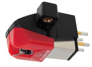 audio-technica at-vm95ml dual moving magnet turntable cartridge red