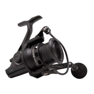 penn conflict ii long cast, fishing reel, spinning reels, sea fishing, lightweight saltwater spin reel for lure and bait fishing - bass, pollack, cod, mackerel, wrasse, unisex, black, 5000