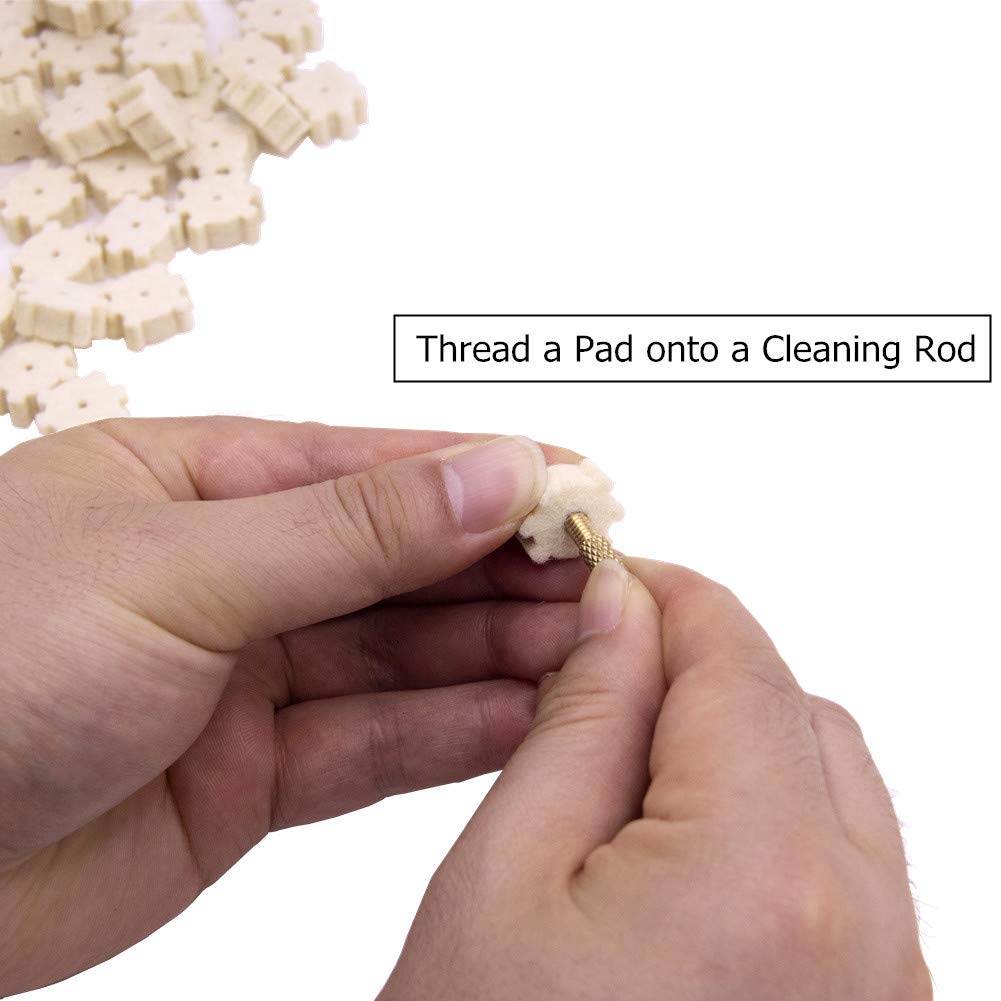 Beileshi Chamber Pads.223/5.56 Chamber Cleaning Pads & Attachment Gun Cleaning (60 pcs-Pads)