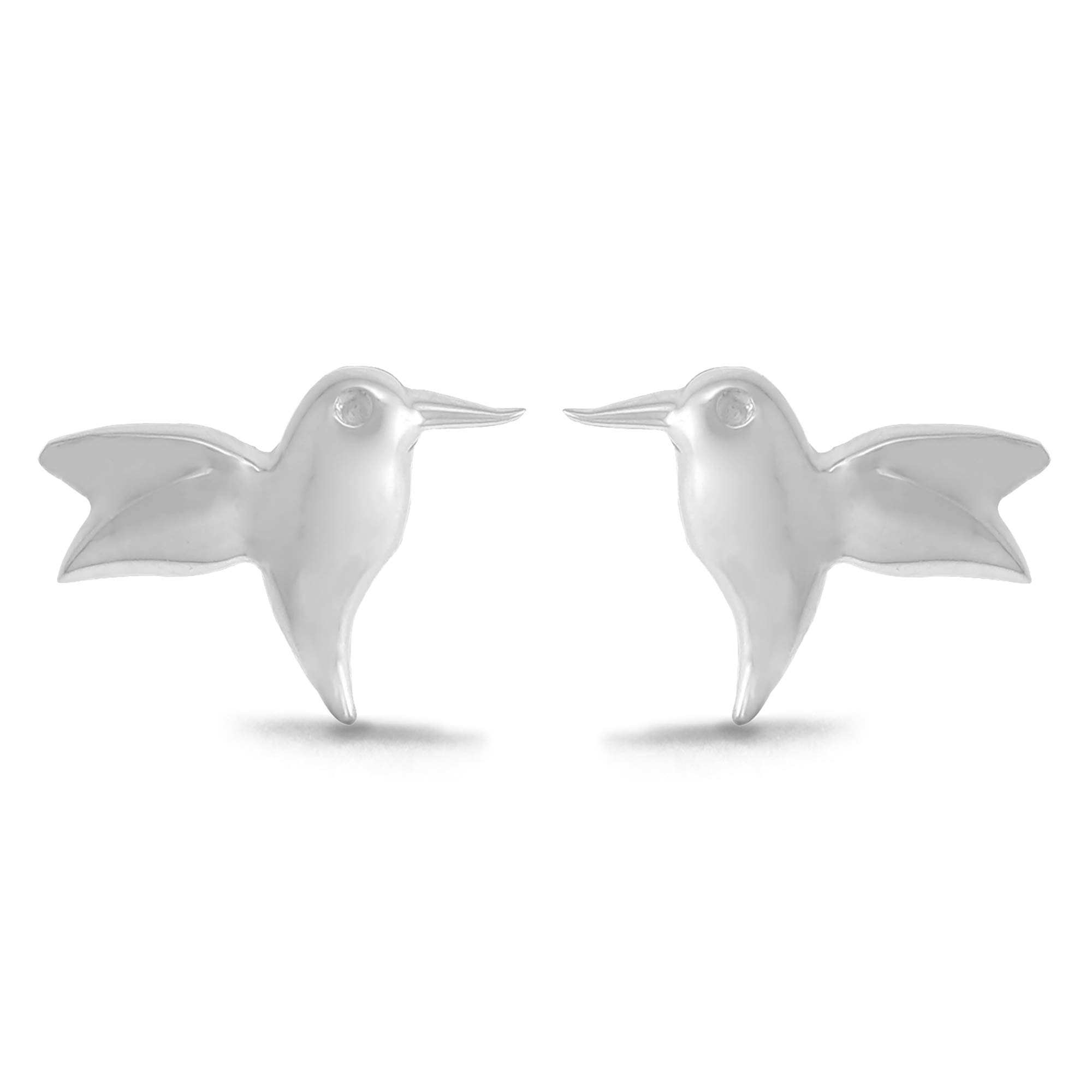 Boma Jewelry Sterling Silver Hummingbird Stud Earrings