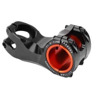 Stem, Lightweight Mountain Bike 17 Degree Alunimium Alloy Bike Tube Stem 31.8mm Replacement (Black)