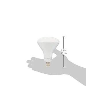 Amazon Basics BR30 LED Light Bulb, 65 Watt Equivalent, Energy Efficient 11W, E26 Standard Base, Soft White 2700K, Dimmable, 10,000 Hour Lifetime , 6-Pack