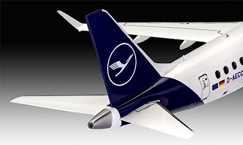 Revell 03883 1:144 Embraer 190 Lufthansa New Livery Plastic Model Kit, Multicolour (Revell 03883 3883)