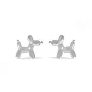 boma jewelry sterling silver balloon animal dog stud earrings