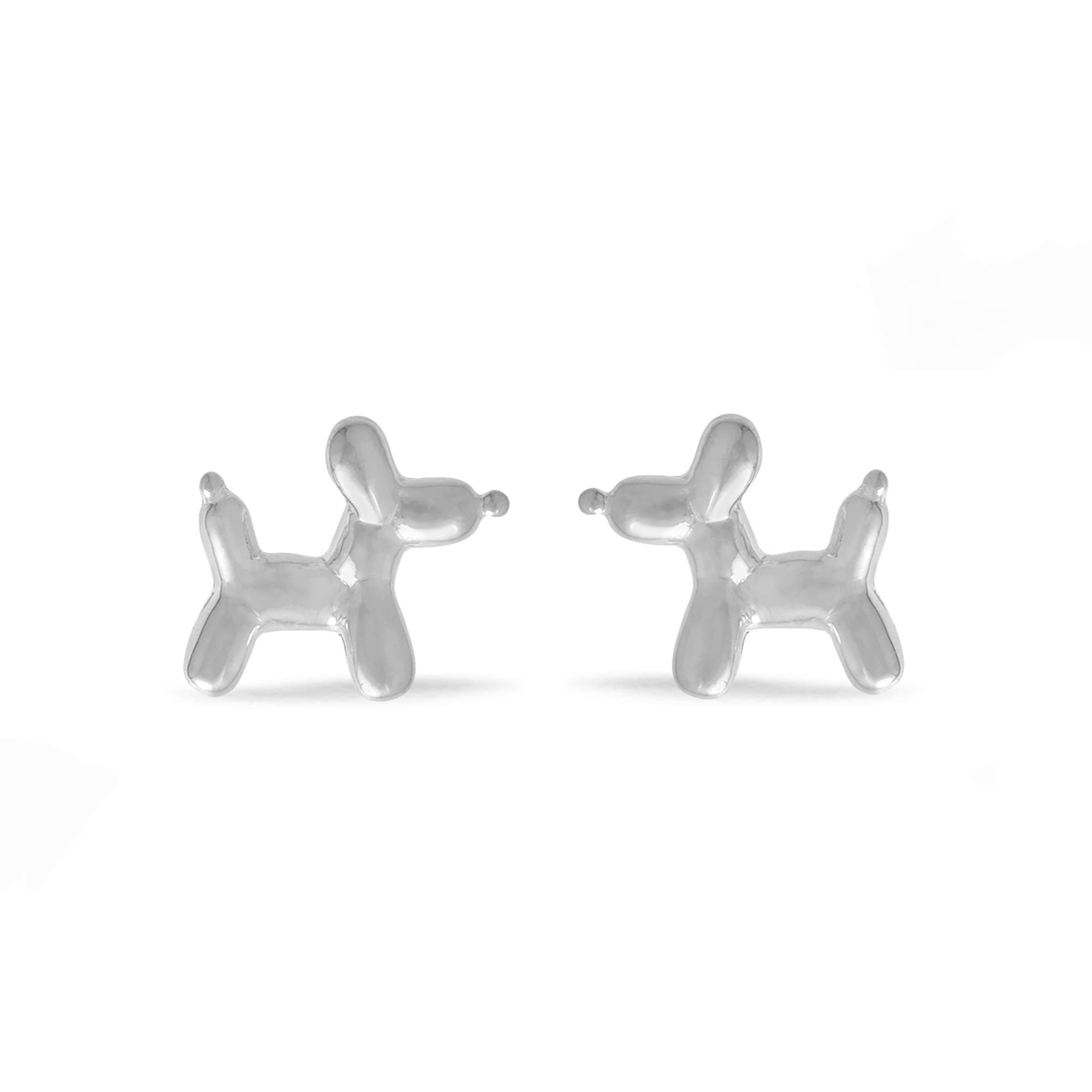 Boma Jewelry Sterling Silver Balloon Animal Dog Stud Earrings