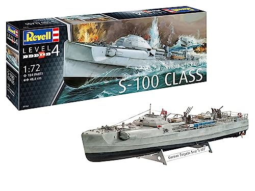 Revell GmbH Revell 05162 5162 1:72 German Fast Attack Craft S-100 Plastic Model Kit Multicolour, 1/72