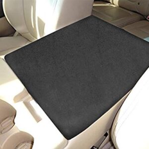 MOEBULB Center Console Lid Armrest Soft Pad Protector Cushion Cover Compatible for 2010-2018 Ford F150 F250 Truck SUV (without Latch Opening Hole)