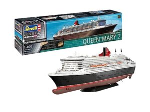 revell rv05199 1:400-queen mary 2 platinum edition plastic model kit, multicolour, 1/400