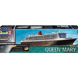 Revell RV05199 1:400-Queen Mary 2 Platinum Edition Plastic Model kit, Multicolour, 1/400