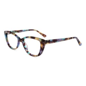 firmoo blue light blocking computer reading glasses vintage cateye tr plastic pattern glasses frame for women, for contact wearers(0.00)