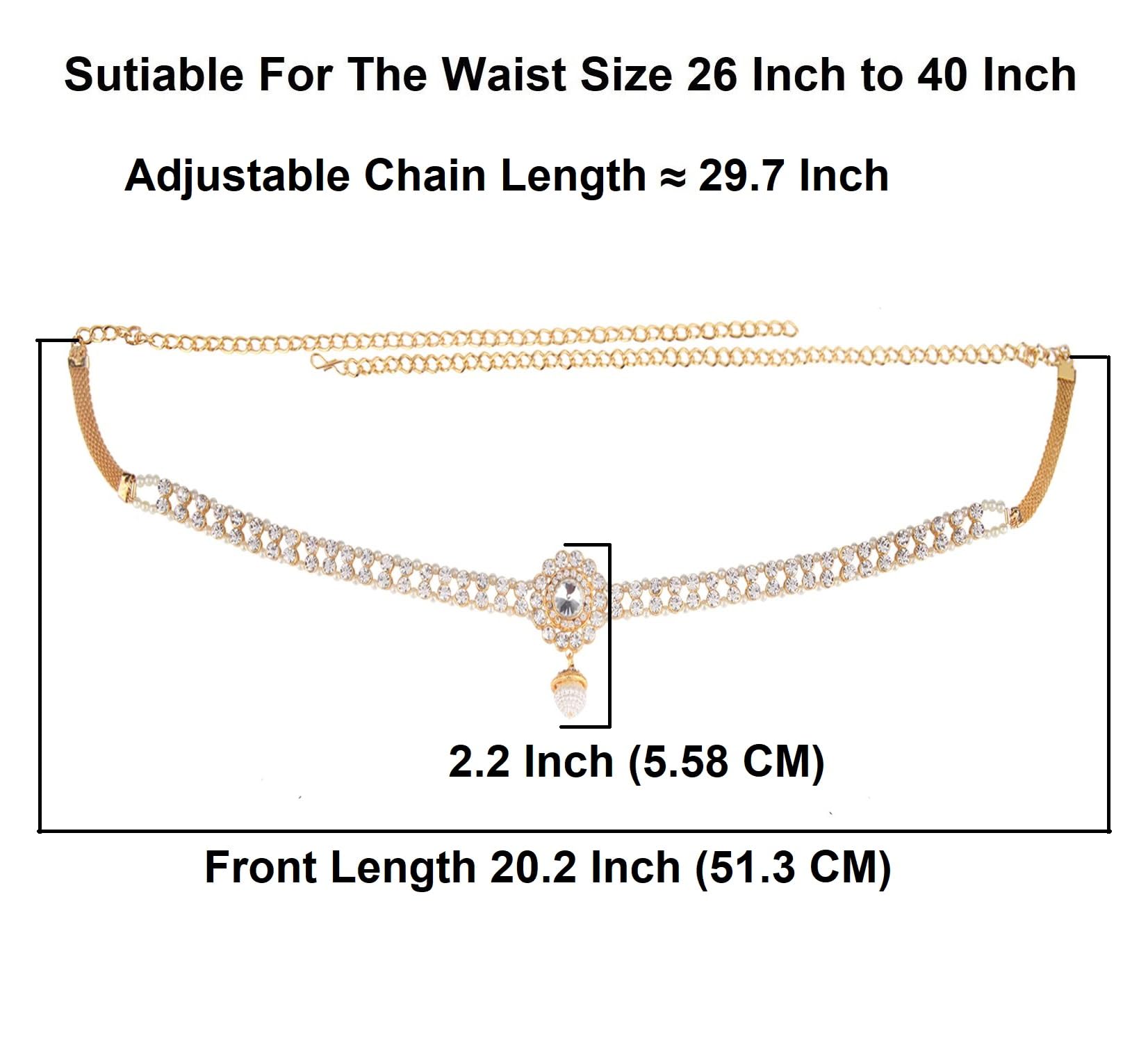 Efulgenz Kamarbandh for Women Indian Bollywood Vintage Waist Belt Belly Chain Kamarbandh Bridal Dangle Tassel Body Jewelry