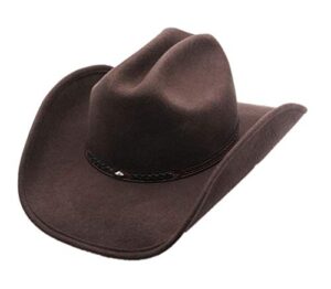 mens+wool+cowboy+hat+cody+brown+shapeable+western+felt+hats+by+silver+canyon