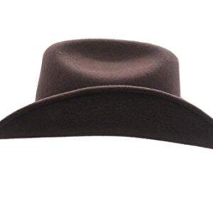 Mens+Wool+Cowboy+Hat+Cody+Brown+Shapeable+Western+Felt+Hats+By+Silver+Canyon