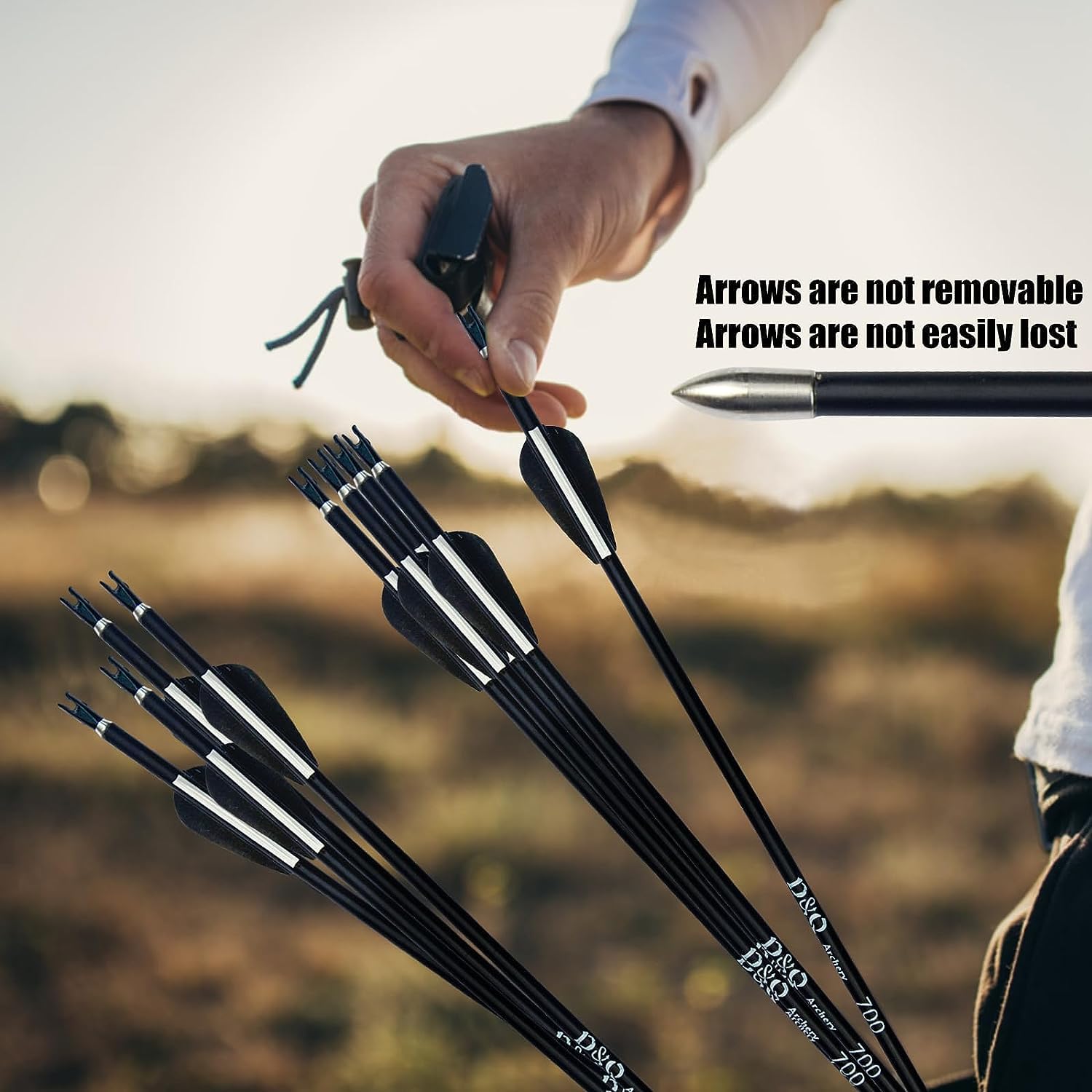 D&Q 35lbs Recurve Bow and Arrows Set for Adults Beginner, Archery Bow Set Right Handed, Longbow for Outdoor Training Practice Target Game