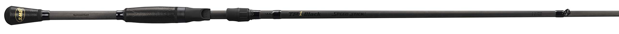 Lew's TP1 Black Speed Stick 6'10" Med HVY Mod Fast Casting HM50 Spinnerbait Rod (TP1B610MHF)