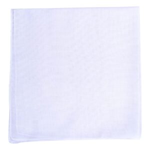 Van Heusen 6 pack Men's Fine Handkerchiefs (White- Permanent Press)